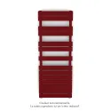 Fassane Spa Symétrique EC, 2 patères, Ruby Red, 625W, H1333mm / L500mm