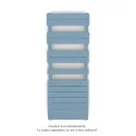 Fassane Spa Symétrique EC, 2 patères, PasteLBlue, 625W, H1333mm / L500mm