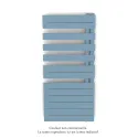 Fassane Spa Asymétrique EC droite, Pastel Blue, 594W, H 1183 mm / L 550 mm