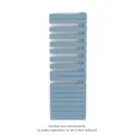 Fassane Spa Asymétrique EC droite, Pastel Blue, 809W, H 1676 mm / L 550 mm