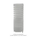Fassane Spa Asym EC +Air,D, White Aluminium 9006, 809W, H 1713 mm / L 550 mm