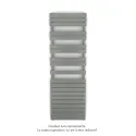 Fassane Spa Symétrique EC, 2 patères, Grey Aluminium, 1019W, H1851mm / L600mm