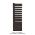 Fassane Spa Asymétrique EC gauche, Dark Brown, 809W, H 1676 mm / L 550 mm