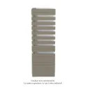 Fassane Spa Asymétrique EC gauche, Concrete Grey, 809W, H 1676 mm / L 550 mm