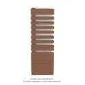 Fassane Spa Asymétrique EC gauche, Terracotta, 809W, H 1676 mm / L 550 mm