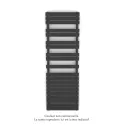 Fassane Spa Symétrique EC, 2 patères, Anthracite Grey, 1019W, H1851mm / L600mm
