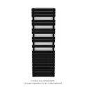 Fassane Spa Symétrique EC, 2 patères, Jet Black, 1019W, H1851mm / L600mm