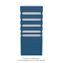 Fassane Spa Symétrique EC, 2 patères, Gentian Blue, 1300W, H1851mm / L800mm