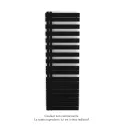 Fassane Spa Asymétrique EC gauche, Jet Black, 809W, H 1676 mm / L 550 mm