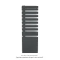 Fassane Spa Asymétrique EC gauche, Black Matt, 809W, H 1676 mm / L 550 mm