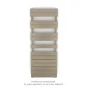 Fassane Spa Symétrique EC, 2 patères, Beige Quartz, 625W, H1333mm / L500mm