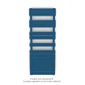Fassane Spa Symétrique EC, 2 patères, Gentian Blue, 625W, H1333mm / L500mm