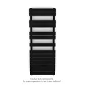 Fassane Spa Symétrique EC, 2 patères, Jet Black, 625W, H1333mm / L500mm