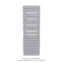 Fassane Spa Symétrique EC, 2 patères, Light Jeans, 1019W, H1851mm / L600mm