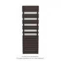 Fassane Spa Symétrique EC, 2 patères, Dark Brown, 1019W, H1851mm / L600mm