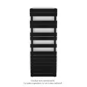 Fassane Spa Symétrique EC, 2 patères, Traffic Black, 625W, H1333mm / L500mm