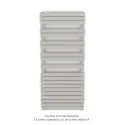Fassane Spa Symétrique EC, 2 patères, Telegrey 4, 1300W, H1851mm / L800mm