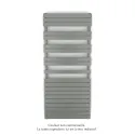 Fassane Spa Symétrique EC, 2 patères, Grey Aluminium, 1300W, H1851mm / L800mm