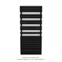 Fassane Spa Symétrique EC, 2 patères, Jet Black, 1300W, H1851mm / L800mm