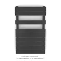 Fassane Spa Symétrique EC, 2 patères, Anthracite Grey, 411W, H815mm / L500mm