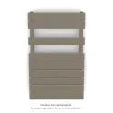 Fassane Spa Symétrique EC, 2 patères, Concrete Grey, 411W, H815mm / L500mm