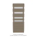 Fassane Spa Symétrique EC, 2 patères, Beige Grey, 625W, H1333mm / L500mm