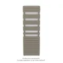 Fassane Spa Symétrique EC, 2 patères, Concrete Grey, 1019W, H1851mm / L600mm