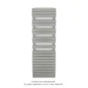 Fassane Spa Symétrique EC, 2 patères, Inox Look, 1019W, H1851mm / L600mm