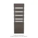 Fassane Spa Symétrique EC, 2 patères, Brown Quartz, 1019W, H1851mm / L600mm