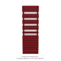 Fassane Spa Symétrique EC, 2 patères, Ruby Red, 1019W, H1851mm / L600mm