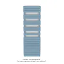 Fassane Spa Symétrique EC, 2 patères, PasteLBlue, 1019W, H1851mm / L600mm