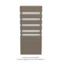 Fassane Spa Symétrique EC, 2 patères, PearLBeige, 1300W, H1851mm / L800mm