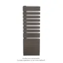 Fassane Spa Asymétrique EC gauche, Brown Quartz, 809W, H 1676 mm / L 550 mm