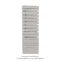 Fassane Spa Asymétrique EC gauche, Telegrey 4, 809W, H 1676 mm / L 550 mm