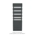 Fassane Spa Symétrique EC, 2 patères, Black Matt, 1019W, H1851mm / L600mm