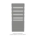 Fassane Spa Symétrique EC, 2 patères, Telegrey 2, 1300W, H1851mm / L800mm