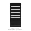 Fassane Spa Symétrique EC, 2 patères, Traffic Black, 1300W, H1851mm / L800mm