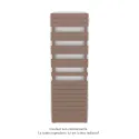 Fassane Spa Symétrique EC, 2 patères, Terracotta Faded, 1019W, H1851mm / L600mm