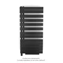 Fassane Spa Asym EC +Air,G, Black Quartz 0550, 594W, H 1220 mm / L 550 mm