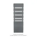Fassane Spa Symétrique EC, 2 patères, Anthracite, 1019W, H1851mm / L600mm
