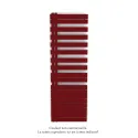 Fassane Spa Asymétrique EC gauche, Ruby Red, 809W, H 1676 mm / L 550 mm