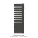Fassane Spa Asymétrique EC droite, Umbra Grey, 809W, H 1676 mm / L 550 mm