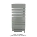 Fassane Spa Asym EC +Air,D, Grey Aluminium 9007, 594W, H 1220 mm / L 550 mm