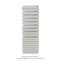 Fassane Spa Asymétrique EC droite, Light Grey, 809W, H 1676 mm / L 550 mm