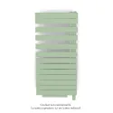 Fassane Spa Asym EC +Air,D, Pastel Green 6219, 594W, H 1220 mm / L 550 mm
