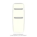 Nuage EC, couleur 9001, 1036W, H 1800 mm / L 690 mm, robinet couleur 9001