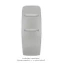 Nuage EC, couleur 9006, 1036W, H 1800 mm / L 690 mm, robinet couleur 9006