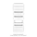 Régate EC, couleur White Matt, 691W, H 1481 mm / L 500 mm