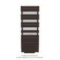 Régate EC +Air, couleur Dark Brown 0270, 625W, H 1370mm / L 500mm