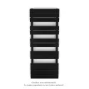 Régate EC, couleur Traffic Black, 583W, H 1259 mm / L 500 mm